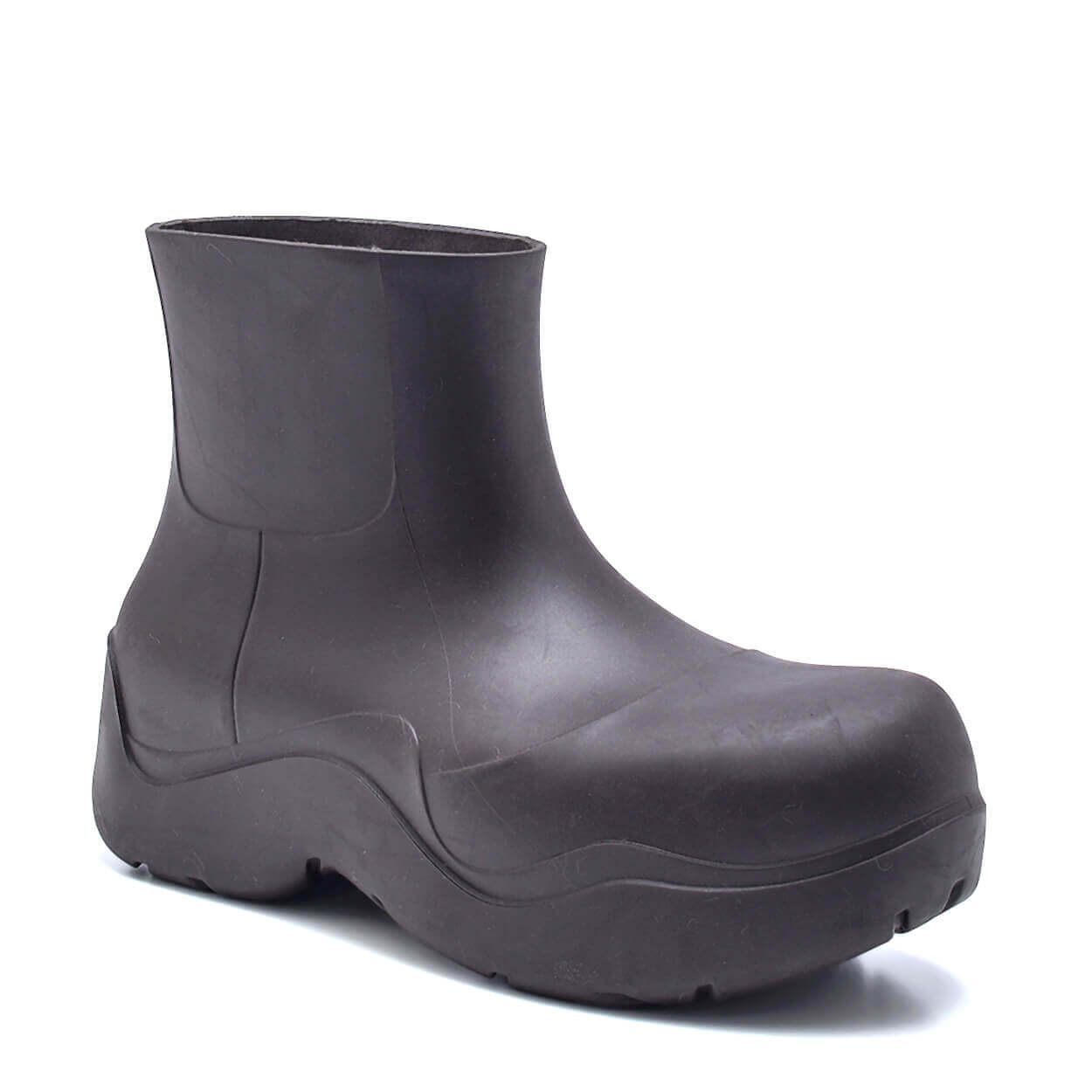 Bottega Veneta - Black Biodegradable Rubber Puddle Ankle Boots